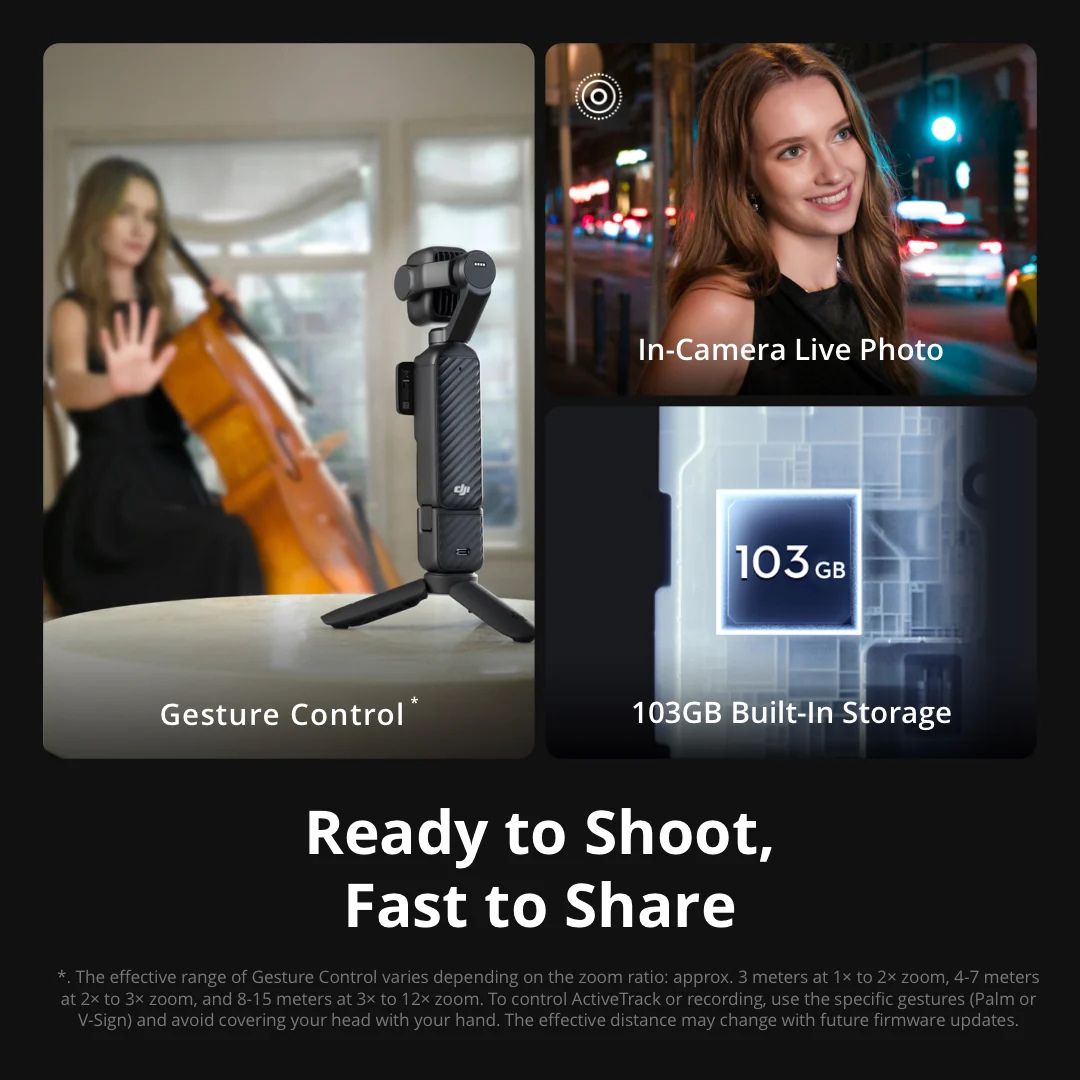 DJI Osmo Pocket 4P - Standard Combo / Vlog Combo