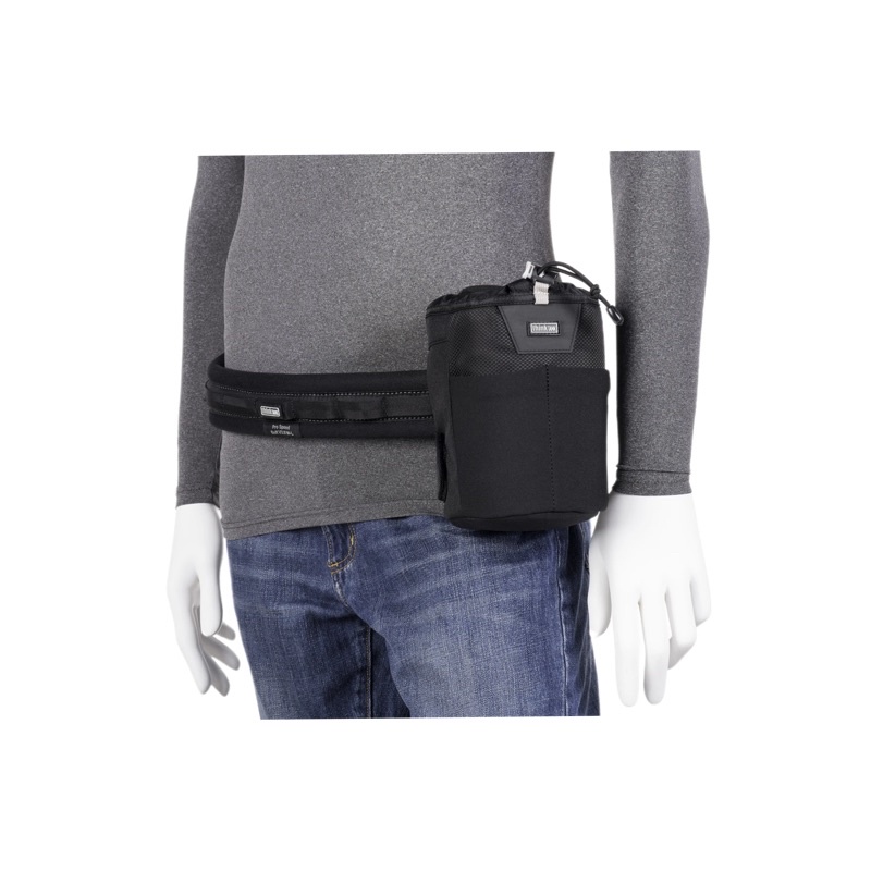 Think Tank photo Lens Changer 50 V3.0 Modular pouch fits wide-angle lenses with hoods in shooting position