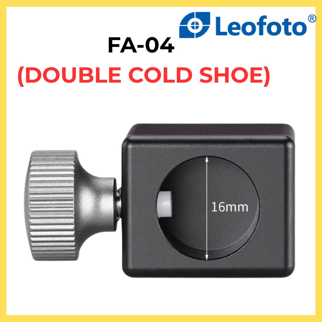 Leofoto FA-04 Cold Shoe Conversion Adapter with Mounting screw/hole