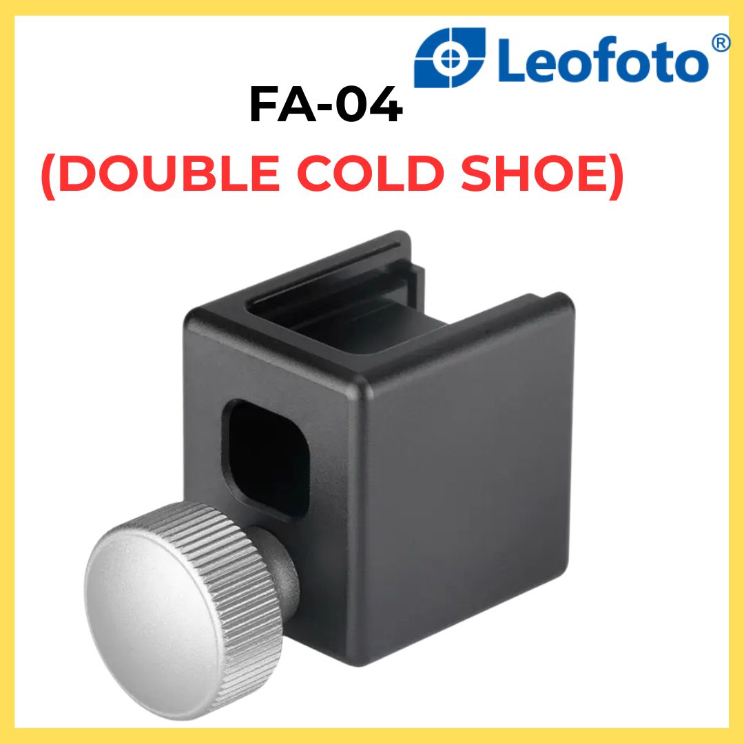 Leofoto FA-04 Cold Shoe Conversion Adapter with Mounting screw/hole