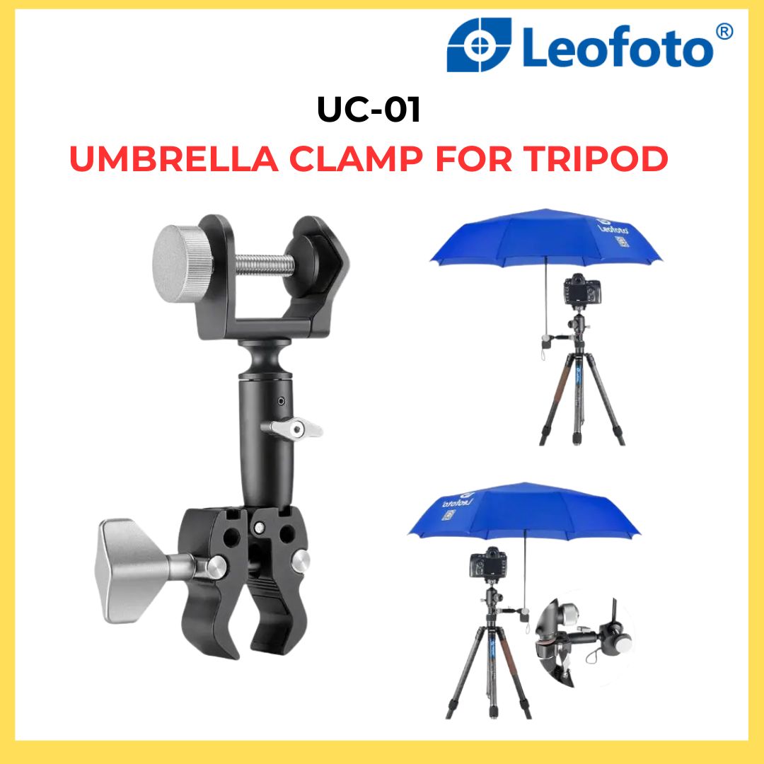 LEOFOTO UC-01 UMBRELLA CLAMP FOR TRIPOD