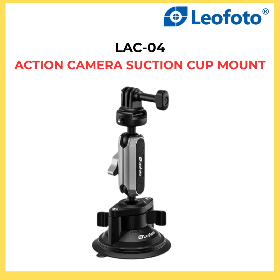Leofoto LAC-04 Action Camera Suction Cup Mount