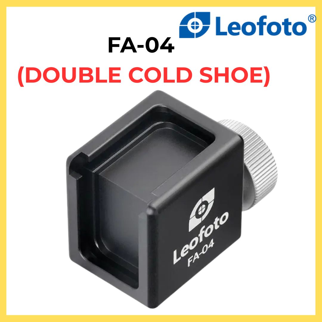 Leofoto FA-04 Cold Shoe Conversion Adapter with Mounting screw/hole