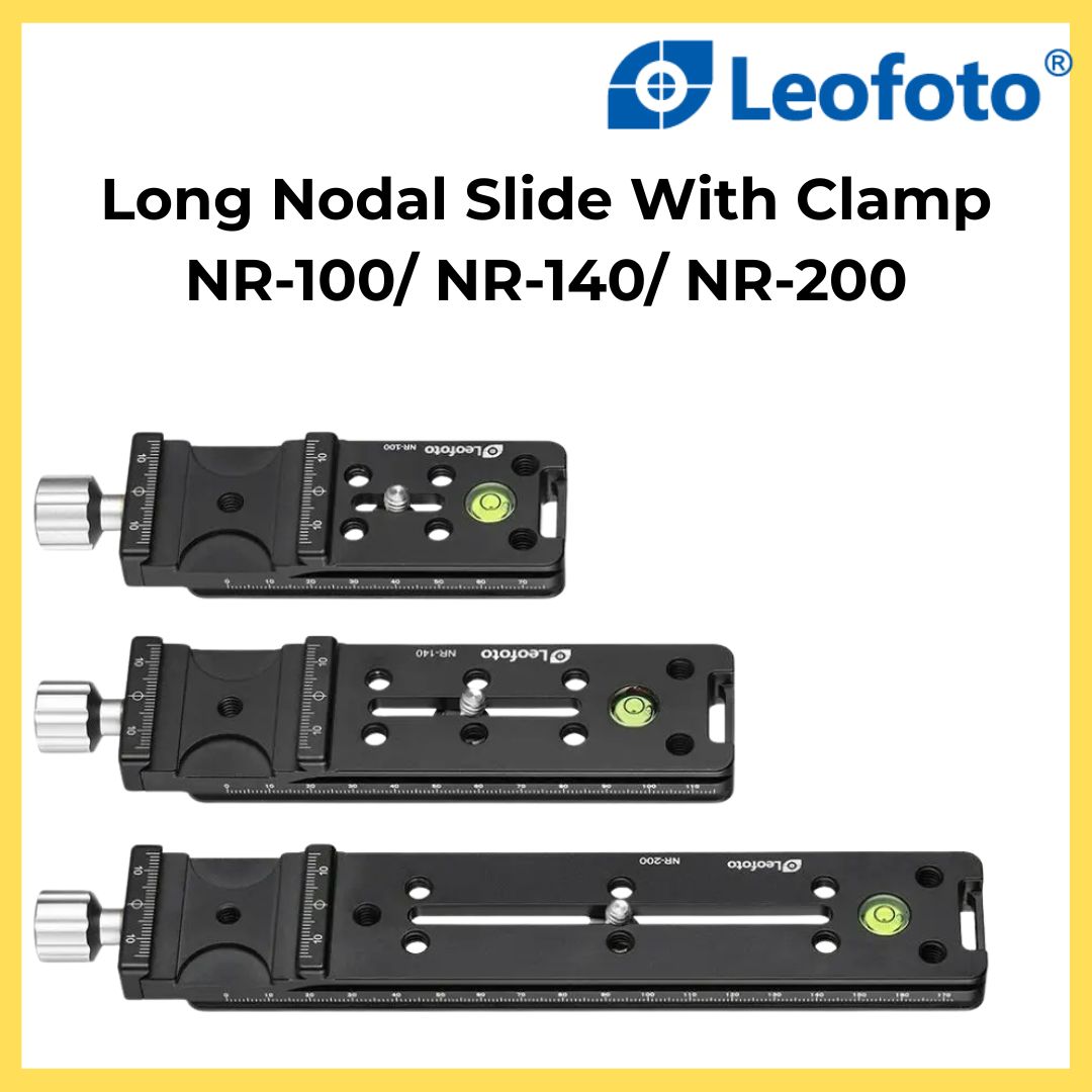 Leofoto Long Nodal Slide With Clamp NR-100/ NR-140/ NR-200