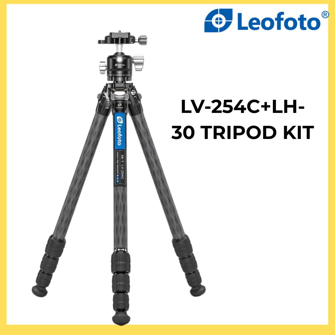 Leofoto LY-254C+LH-30 Tripod Y Shaped Carbon Fiber Tripod with Ball Head
