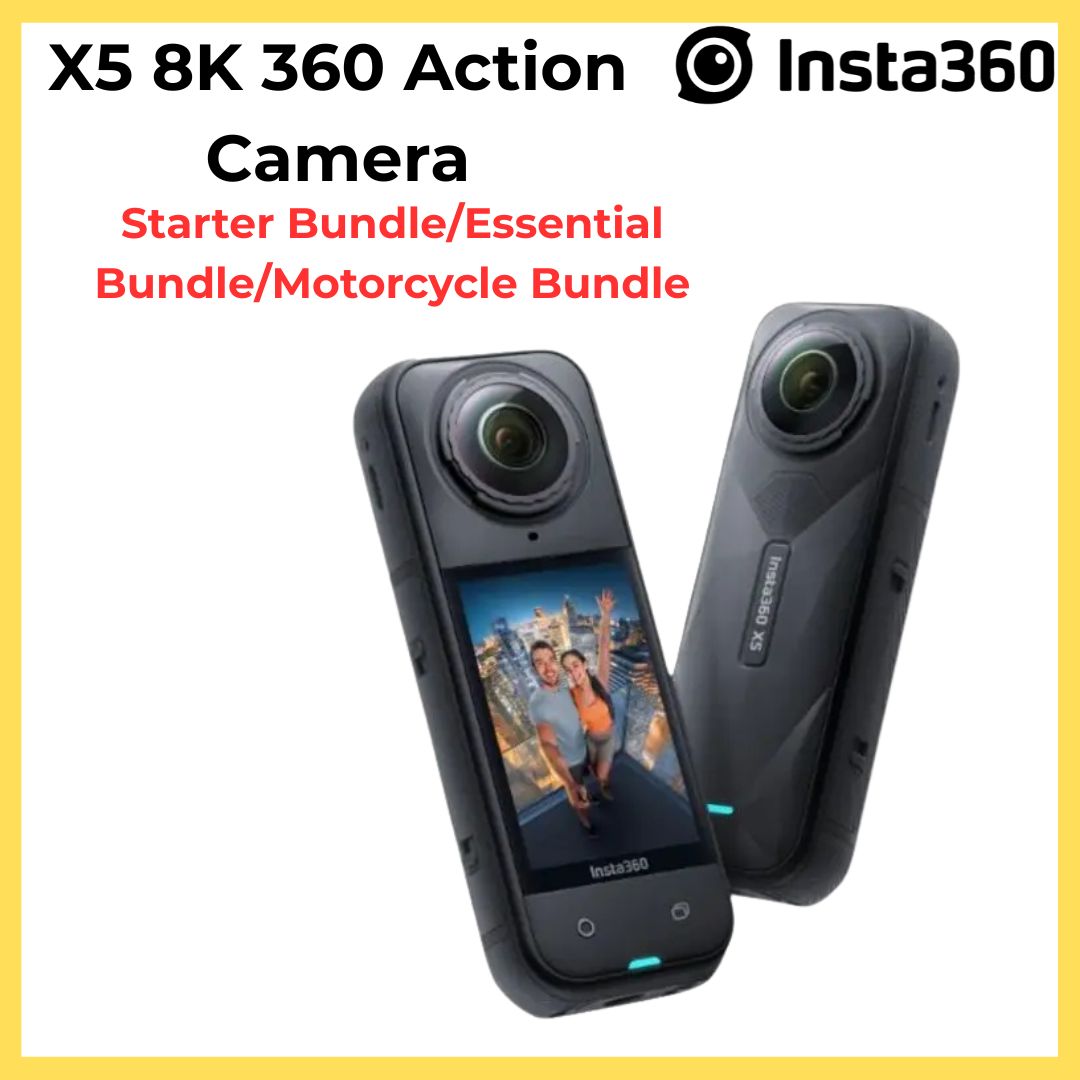 Insta360 X5 8K 360 Action Camera  Starter Bundle/Essential Bundle/Motorcycle Bundle
