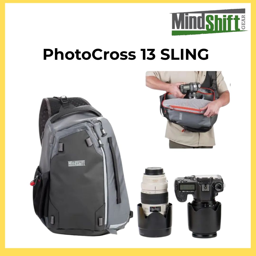 MindShift Gear PhotoCross 13 Sling Bag Camera Sling Bag-Carbon Grey