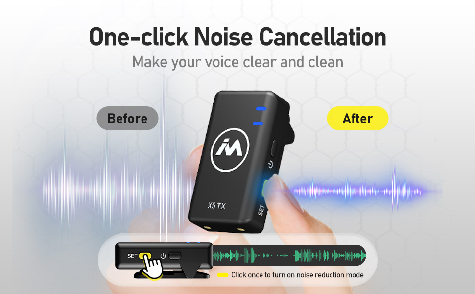 MAILADA X5 X5iS Pro 2 mic with Voice Recording Mode Charging Case Wireless Mic UV Sterilization 1 Year Malaysia Warranty