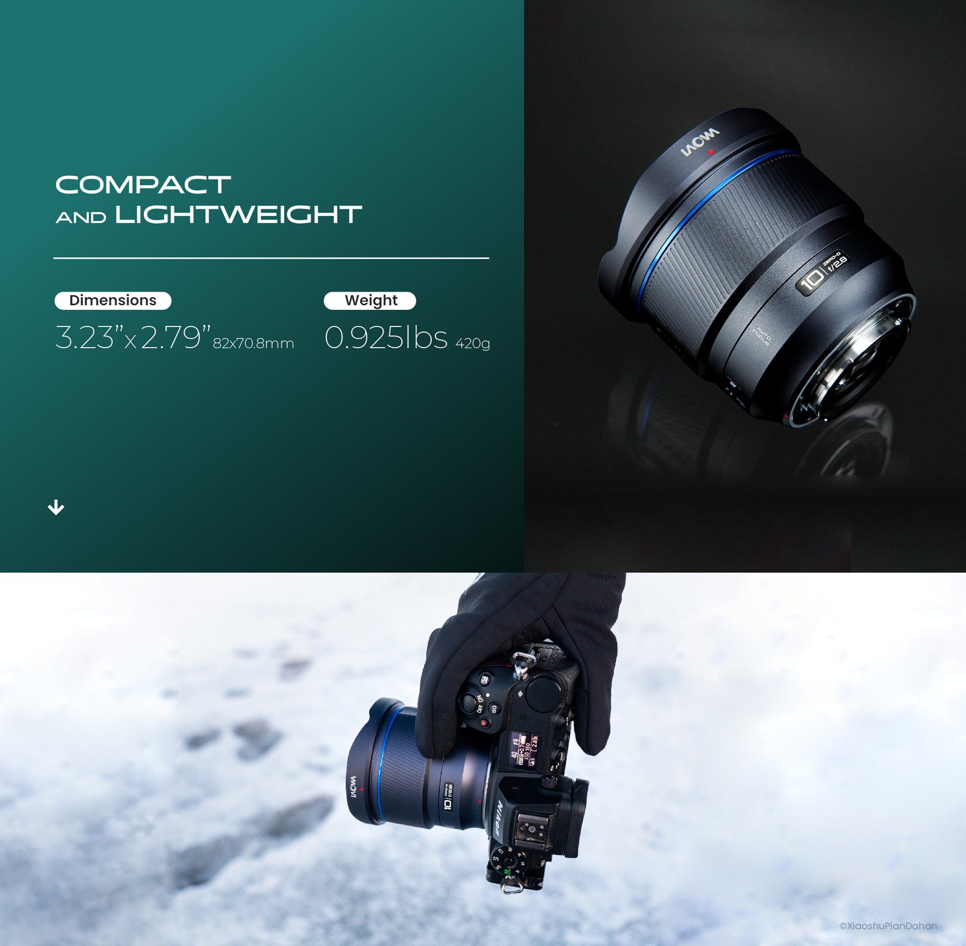 Laowa 10mm f/2.8 Zero-D FF Full Frame Autofocus Lens