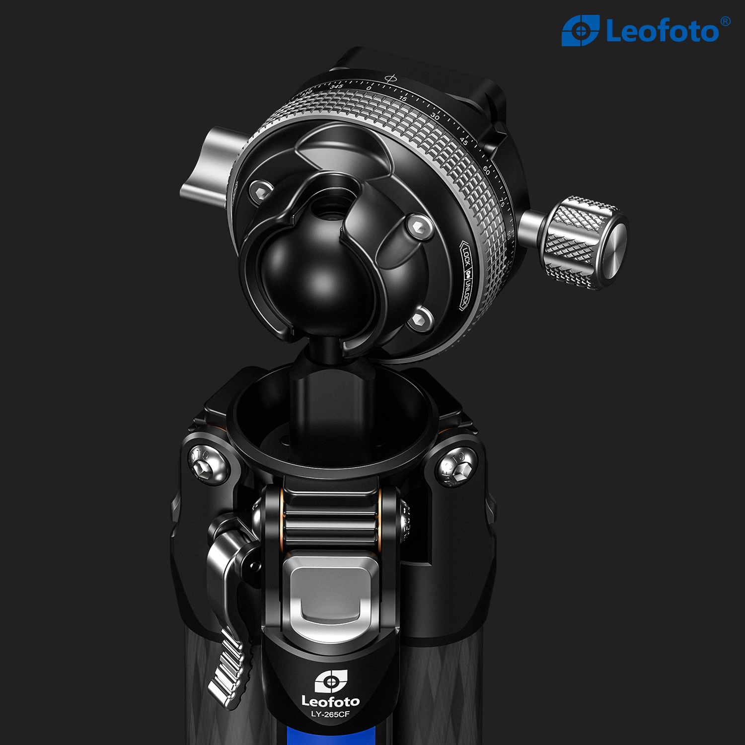 Leofoto LY-265CF Tripod Kit Carbon Fibre Tripod with Head