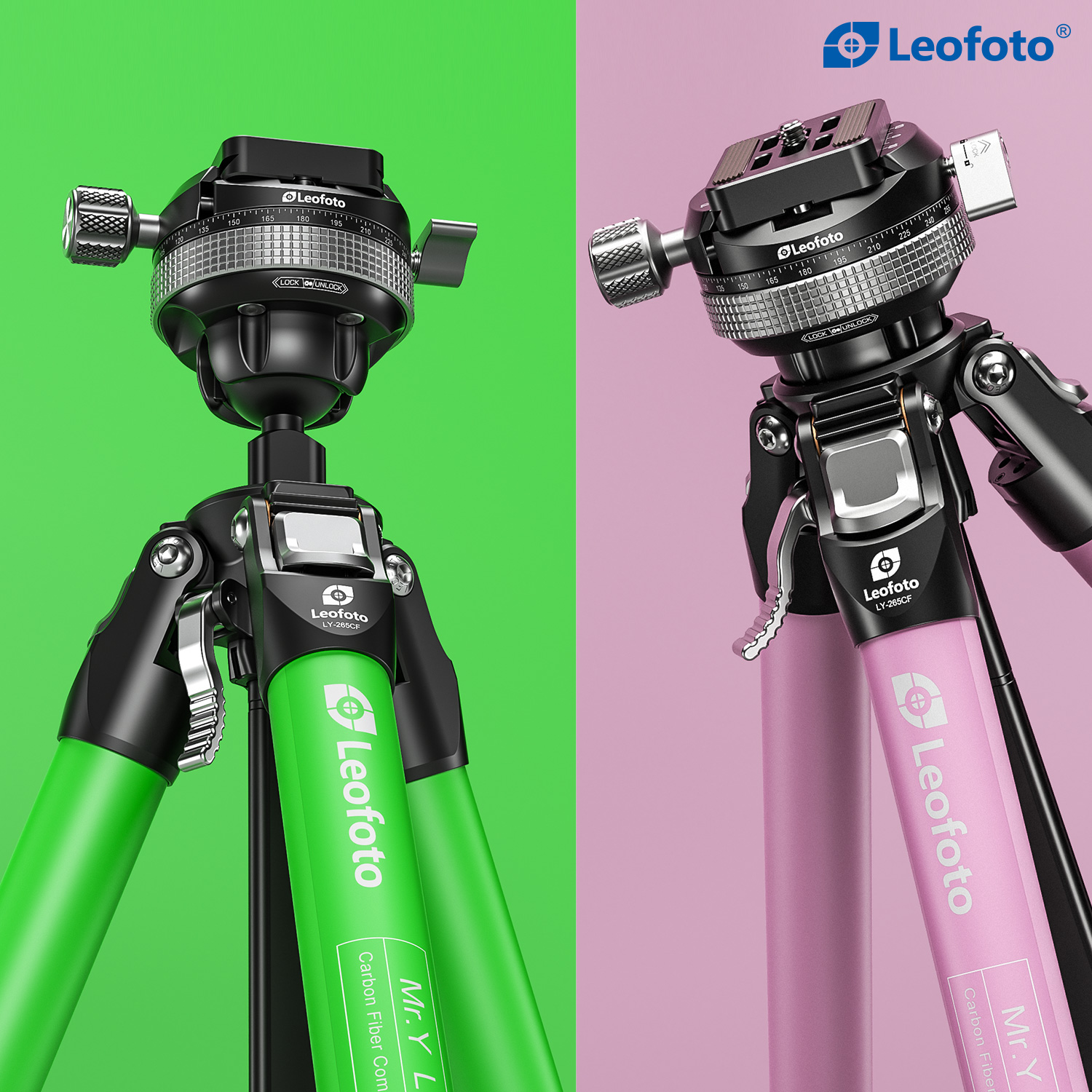 Leofoto LY-265CF Tripod Kit Carbon Fibre Tripod with Head