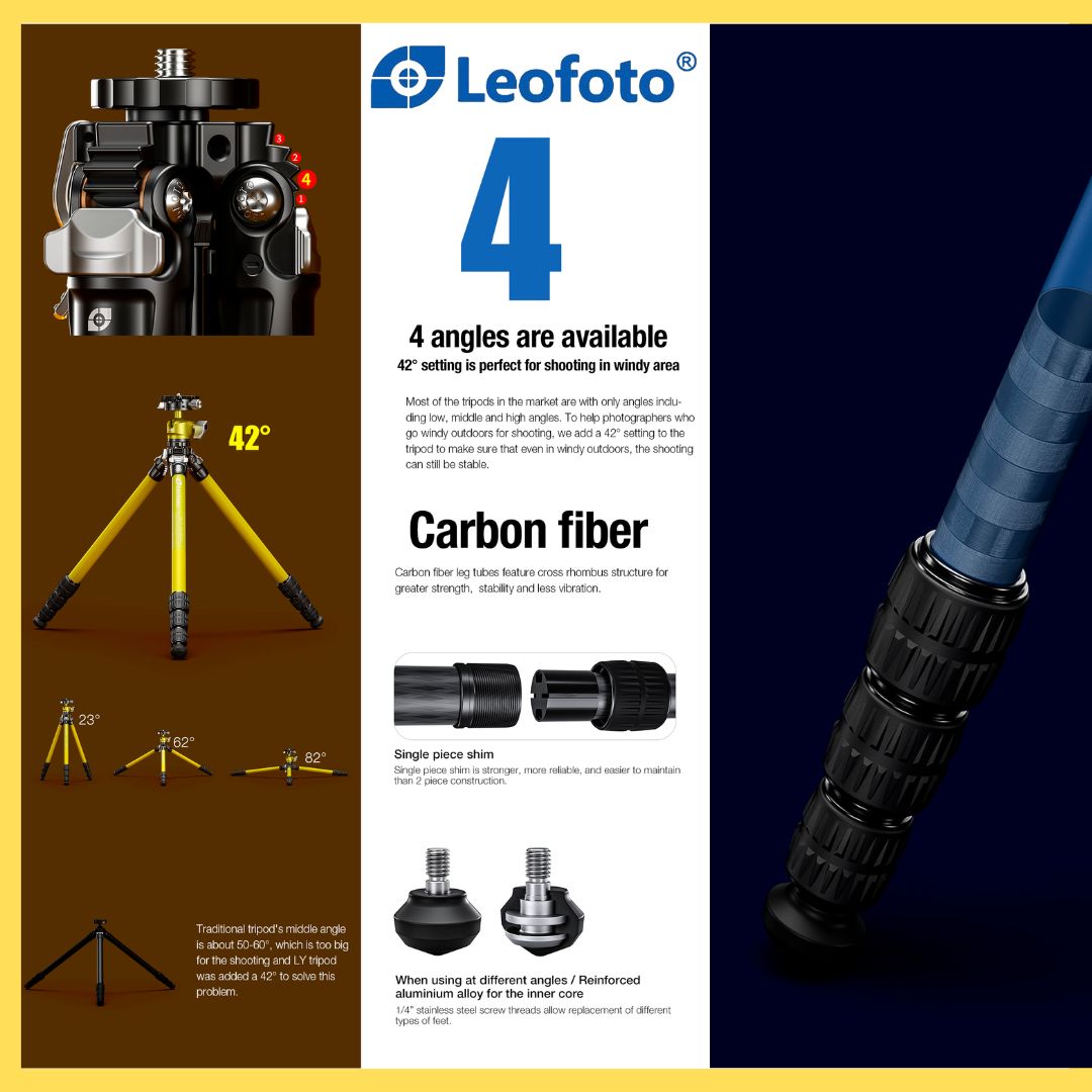 Leofoto LY-224C+LH-25R Tripod Kit