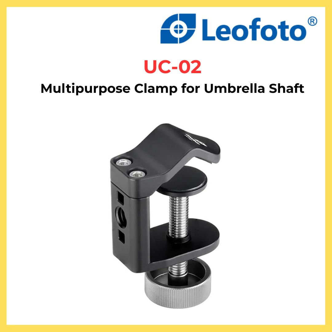 Leofoto UC-02 Multipurpose Clamp for Umbrella Shaft
