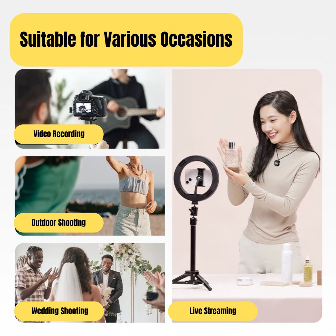 Mailada X3 Wireless Microphone for Smartphone Livestream Video Recording Magnet Clip Mic