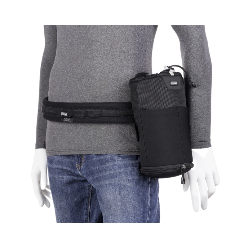 Think Tank photo Lens Changer 75 Pop Down V3.0 LC 75 Modular pouch accommodates a 70–200mm f/2.8 lens with hood reversed