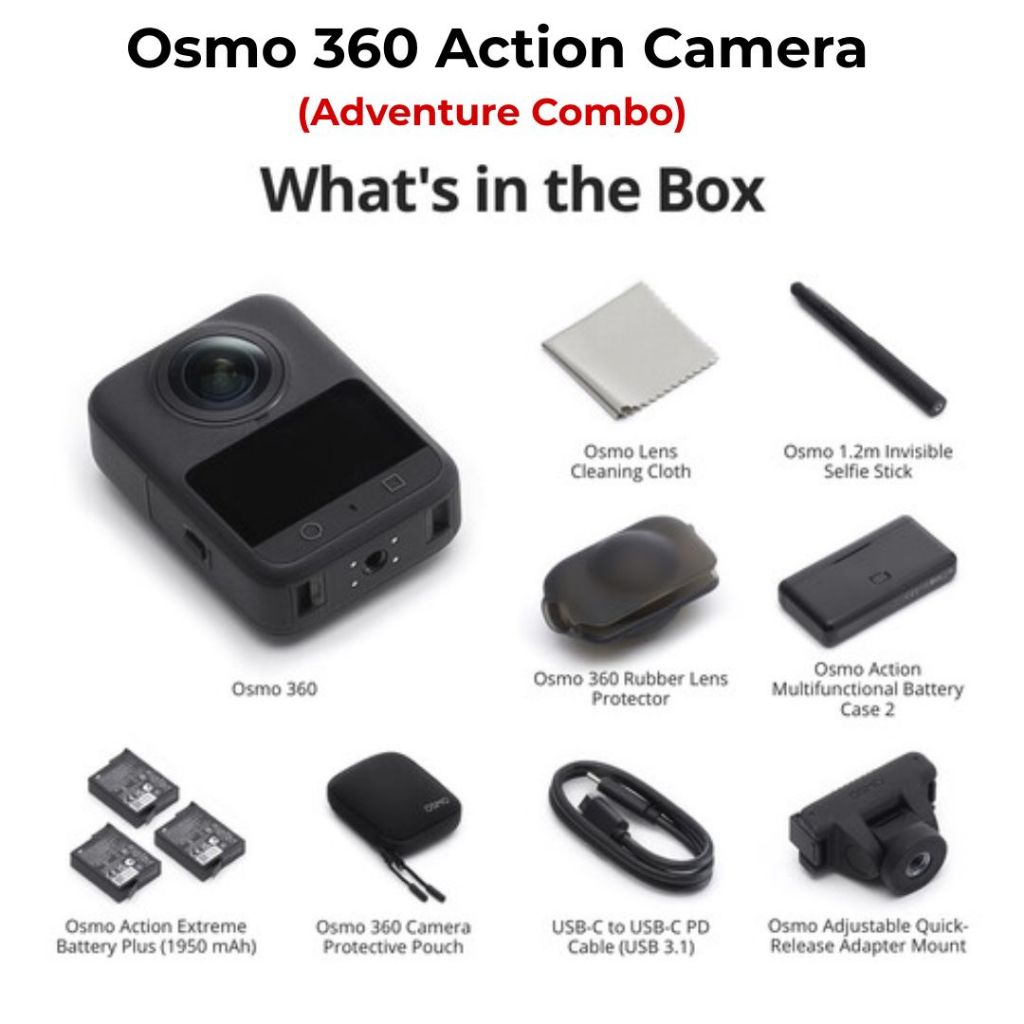 DJI Osmo 360 Action Camera Adventure Combo