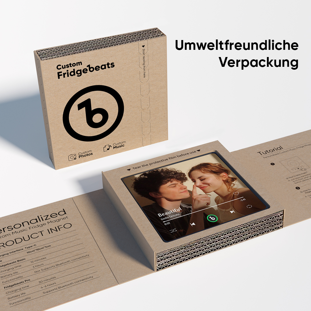 Benutzerdefinierter Musik- Und Foto-kühlschrankmagnet Unterstützt Bluetooth-konnektivität