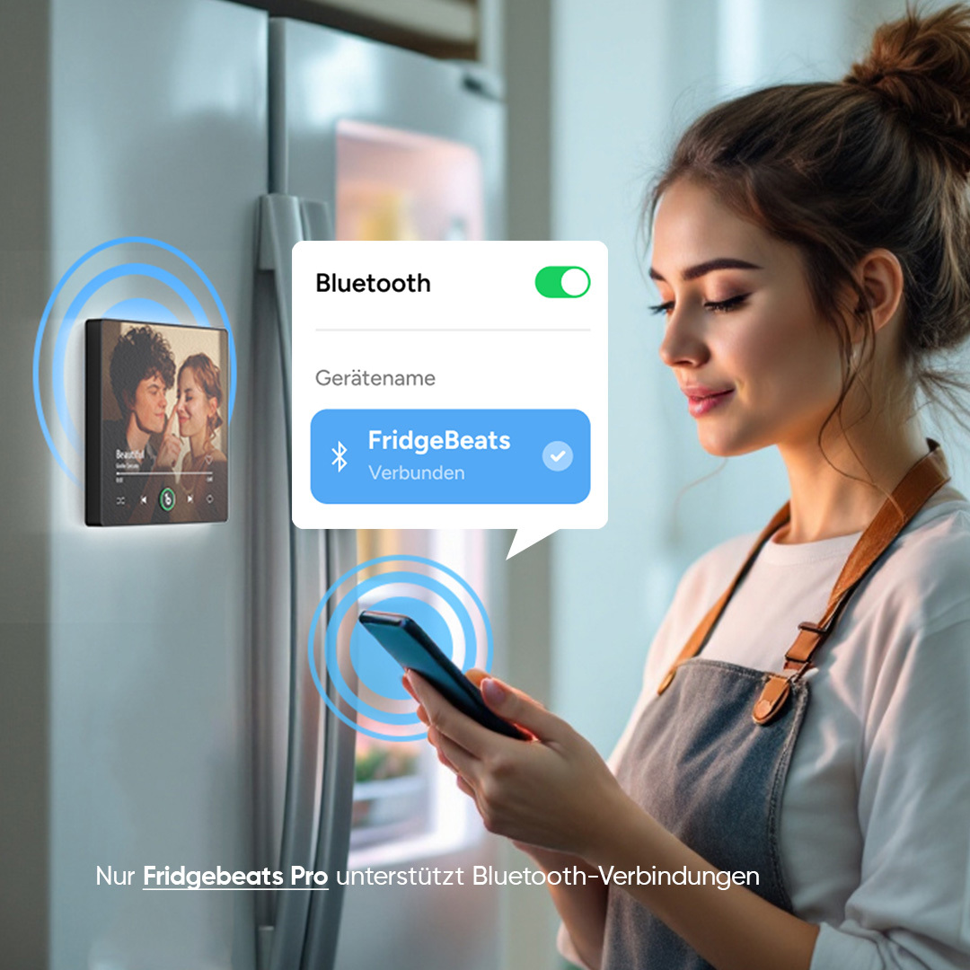Benutzerdefinierter Musik- Und Foto-kühlschrankmagnet Unterstützt Bluetooth-konnektivität