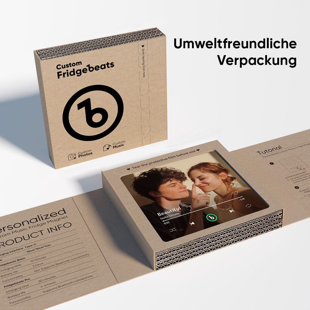 Benutzerdefinierter Musik- Und Foto-kühlschrankmagnet Fridgebeats Pro Unterstützt Bluetooth-konnektivität