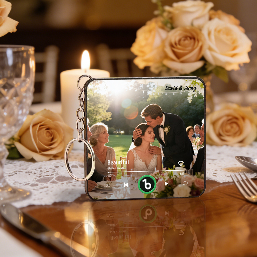 Personalisierter Mini-musik-kühlschrankmagnet-schlüsselanhänger, Personalisierter Mini-album-kühlschrankmagnet-schlüsselanhänger, Musik-wandfotoaufkleber, Musikmagnete, Die Musik Abspielen Können, Hochzeitsgeschenke - Fridgebeatsde