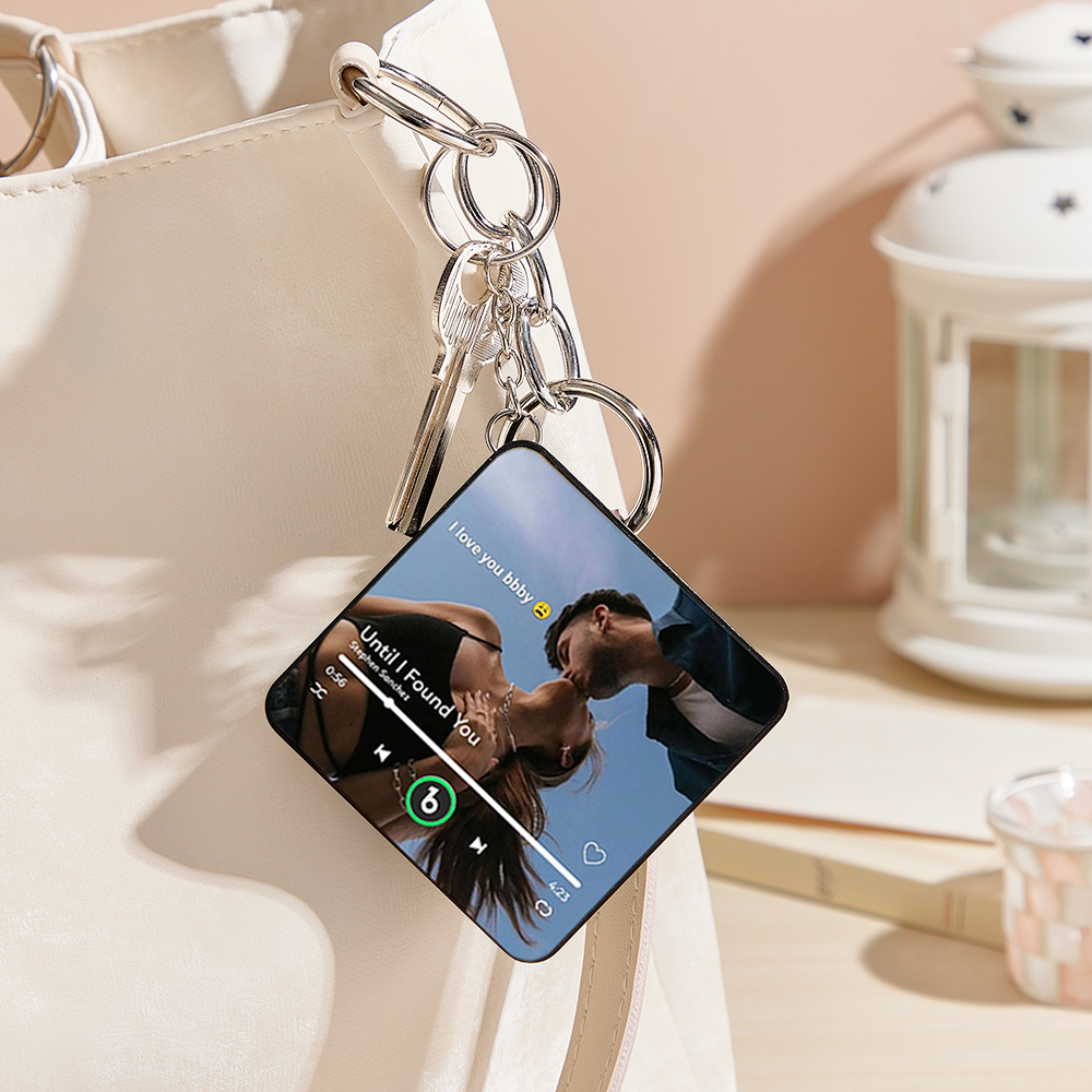 Personalisiertes Musikgeschenk, Mini-kühlschrankmagnet, Schlüsselanhänger, Personalisierte Foto-spieluhr, Lied Spielen, Valentinstagsgeschenk Für Sie, Foto-musik-magnet, Schlüsselanhänger, Jahrestagsgeschenke Für Paare - Fridgebeatsde