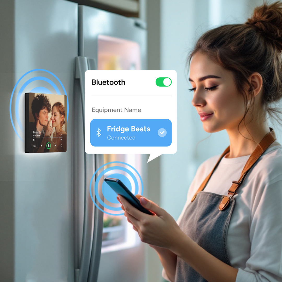 Personalisierter Musik-player-kühlschrankmagnet Mit Foto, Individueller Paar-magnet, Romantisches Jubiläumsgeschenk Zum Valentinstag - Fridgebeatsde