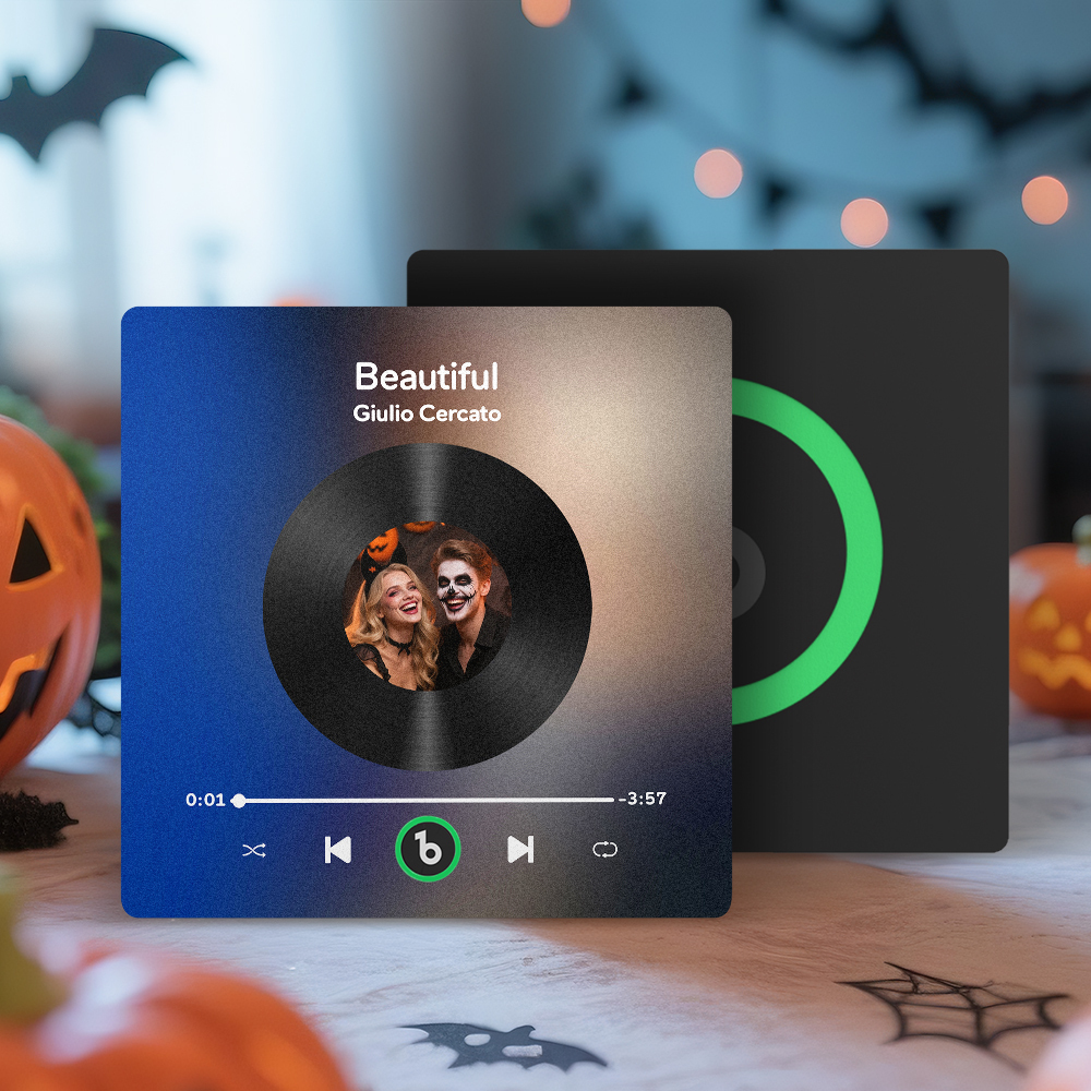 Personalisierter Musik-kühlschrankmagnet, Personalisierter Bunter Rahmen, Album-kühlschrankmagnet, Musik-wandfotoaufkleber, Song-magnete, Die Musik Spielen Können, Halloween-geschenke Für Sie - Fridgebeatsde