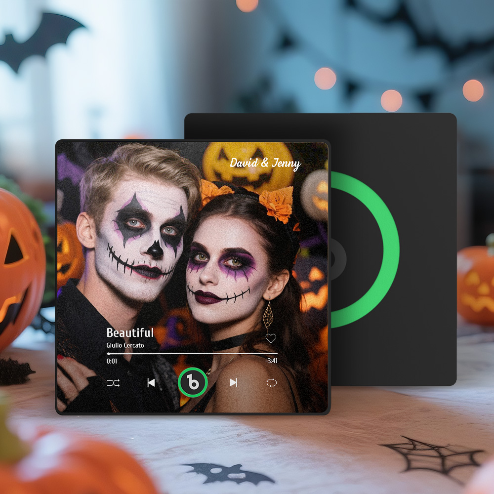 Benutzerdefinierter Musik-kühlschrankmagnet, Benutzerdefinierter Bunter Rahmen, Album-kühlschrankmagnet, Musik-wandfotoaufkleber, Song-magnete, Die Musik Spielen Können, Halloween-geschenke