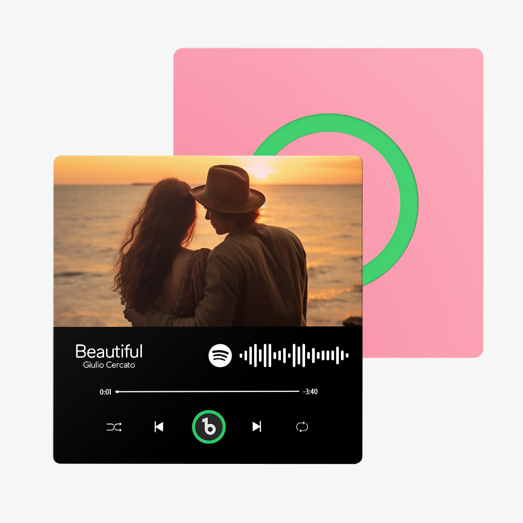 Benutzerdefinierte Musik-kühlschrankmagnete, Personalisierte Liedmagnete, Die Musik Spielen, Valentinstagsgeschenke - Fridgebeatsde