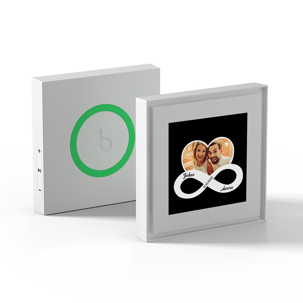 Benutzerdefinierte Musik & Foto Kühlschrank Magnet Können Anpassen 1-6 Rahmen Kunst Und Songs Unendliche Symbole Unendliche Liebe - Fridgebeatsde