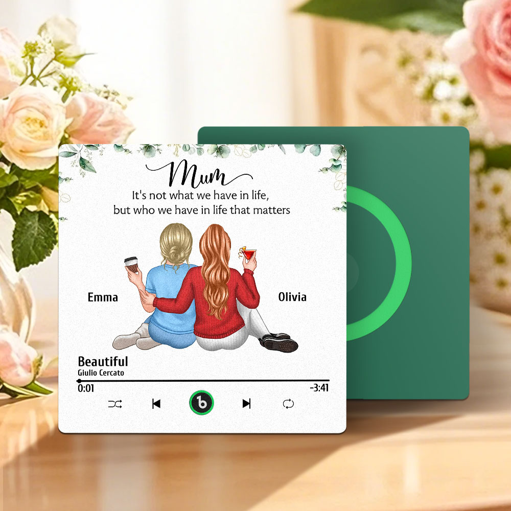 Benutzerdefinierte Musik-kühlschrankmagnete, Wandfotoaufkleber, Der Musik Ohne Handy Spielt, Mehrere Stile Für Muttertagsgeschenke - Fridgebeatsde