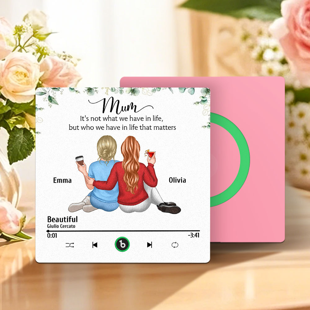 Benutzerdefinierte Musik-kühlschrankmagnete, Wandfotoaufkleber, Der Musik Ohne Handy Spielt, Mehrere Stile Für Muttertagsgeschenke - Fridgebeatsde