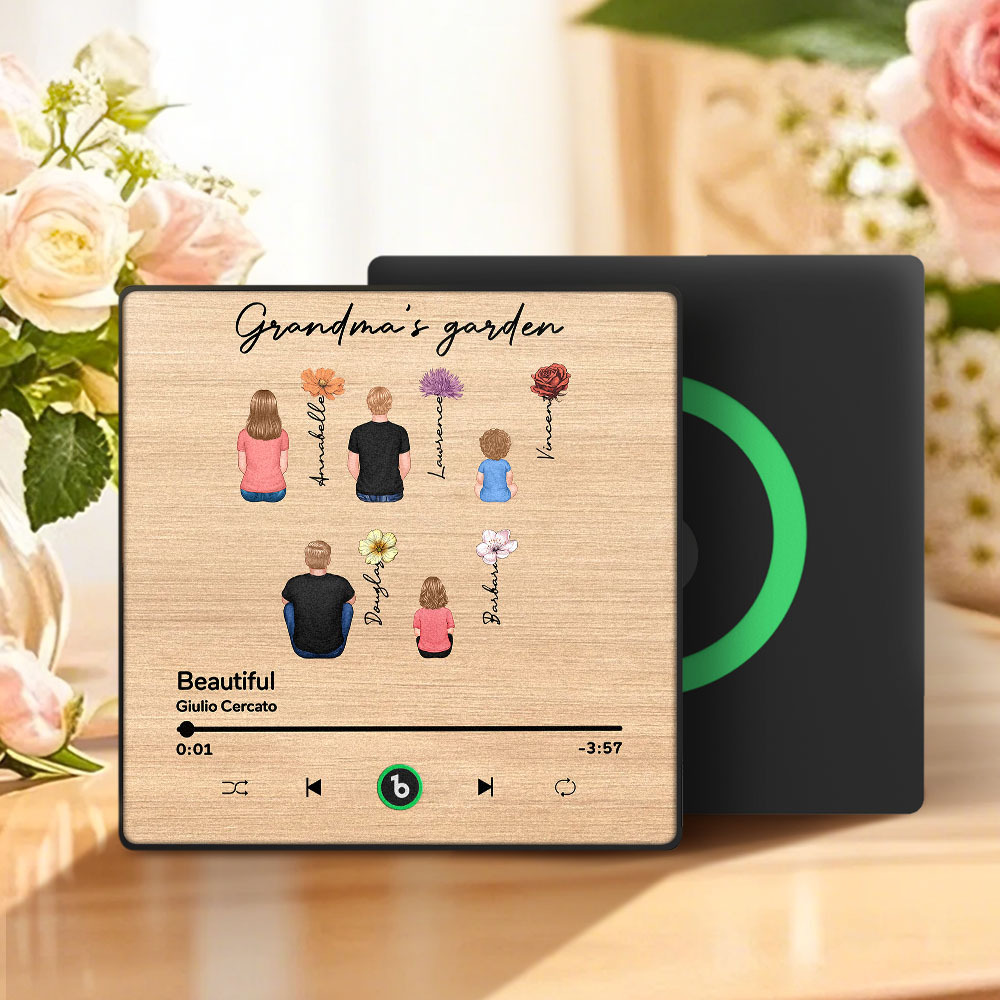 Personalisierter Musik-kühlschrankmagnet Zum Muttertag, Wandaufkleber Mit Foto, Der Musik Ohne Handy Abspielt. Mehrere Stile - Fridgebeatsde