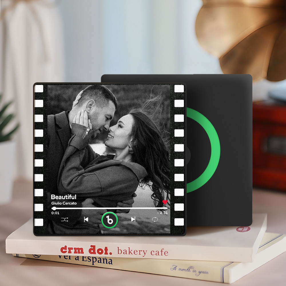 Benutzerdefinierte Musik-kühlschrankmagnete, Vintage-film, Bunter Rahmen, Album-kühlschrankmagnet, Kann Lieder Abspielen, Geschenk Für Paare