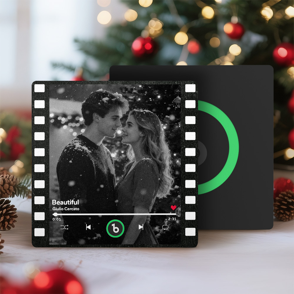 Benutzerdefinierte Musik-kühlschrankmagnete, Vintage-film, Bunter Rahmen, Album-kühlschrankmagnet, Kann Lieder Abspielen, Weihnachtsgeschenk Für Paare - Fridgebeatsde