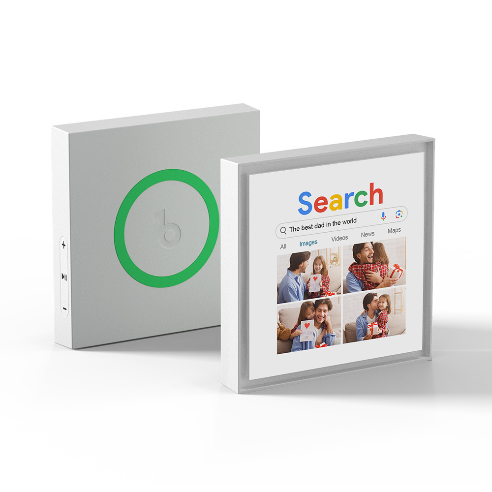 Neuer 5.0-upgrade-kühlschrankmagnet Mit Musik, Personalisierbar, „der Beste Papa Der Welt“, Kann 1–6 Rahmenkunst Und Lieder Anpassen, Die Musik Abspielen Können, Vatertagsgeschenke Für Papa - Fridgebeatsde