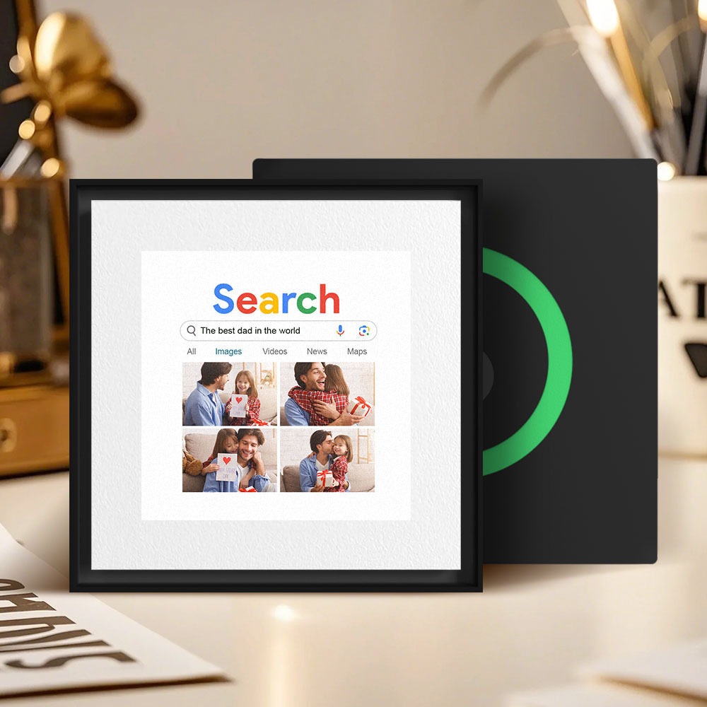 Neuer 5.0-upgrade-kühlschrankmagnet Mit Musik, Personalisierbar, „der Beste Papa Der Welt“, Kann 1–6 Rahmenkunst Und Lieder Anpassen, Die Musik Abspielen Können, Vatertagsgeschenke Für Papa - Fridgebeatsde