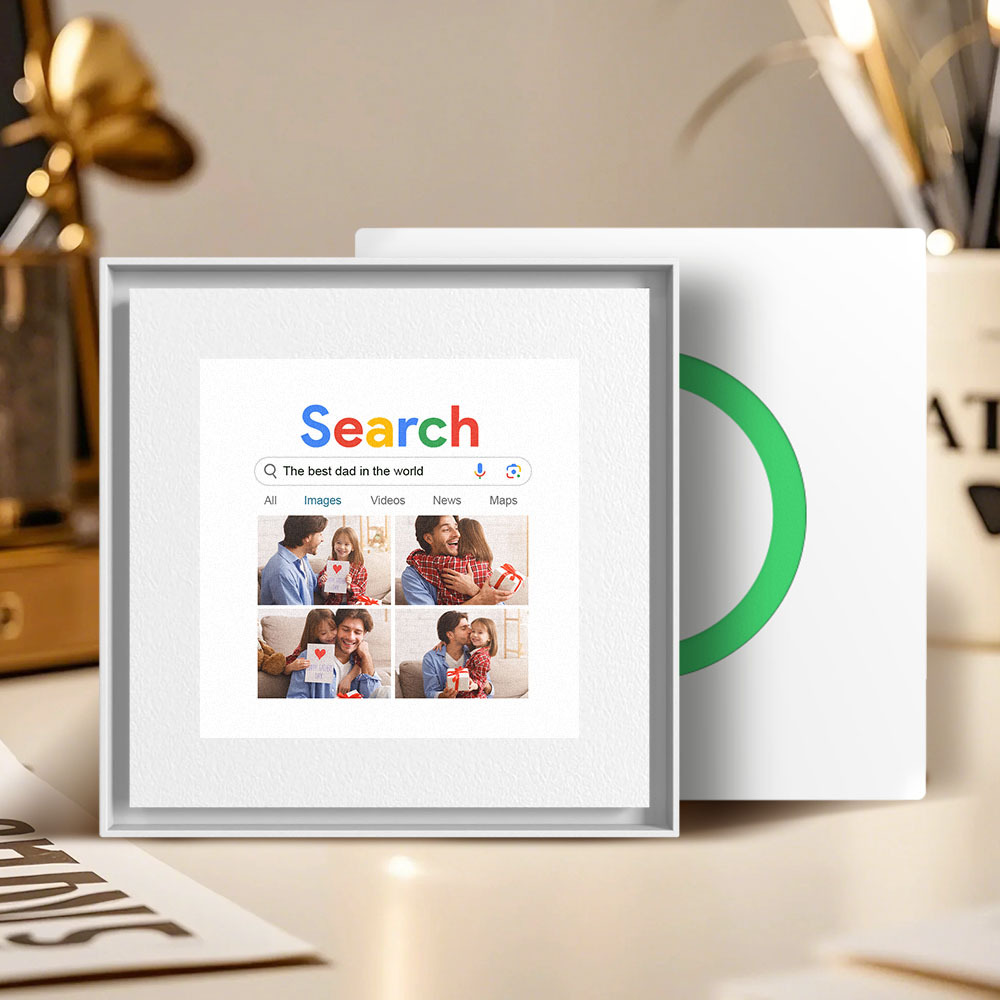 Neuer 5.0-upgrade-kühlschrankmagnet Mit Musik, Personalisierbar, „der Beste Papa Der Welt“, Kann 1–6 Rahmenkunst Und Lieder Anpassen, Die Musik Abspielen Können, Vatertagsgeschenke Für Papa - Fridgebeatsde