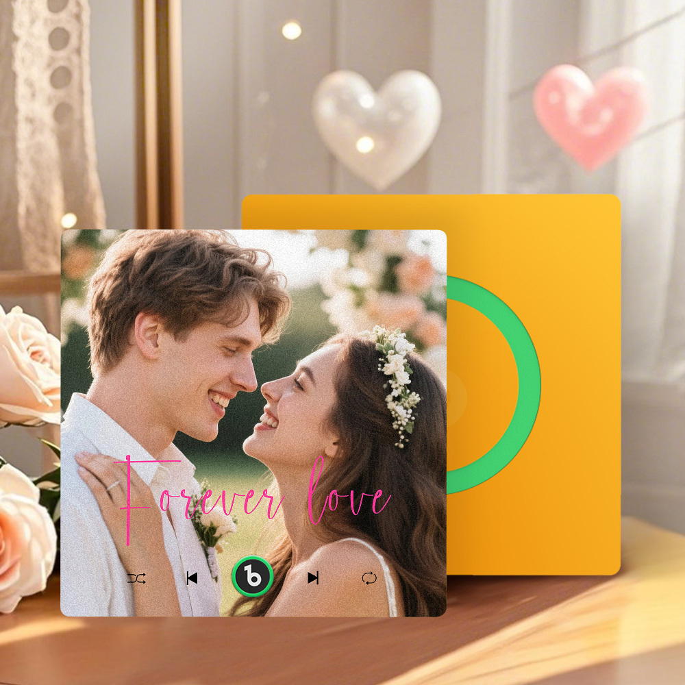 Personalisierter Musik-kühlschrankmagnet, Geschenke Für Sie, Personalisierte Fotogeschenke Für Paare, Einzigartiges Geschenk Zum Jahrestag - Fridgebeatsde