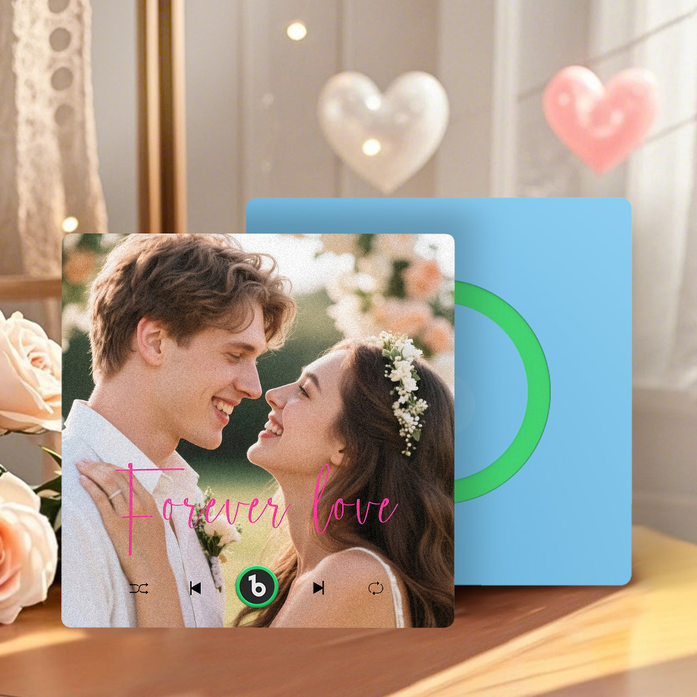 Personalisierter Musik-kühlschrankmagnet, Geschenke Für Sie, Personalisierte Fotogeschenke Für Paare, Einzigartiges Geschenk Zum Jahrestag - Fridgebeatsde