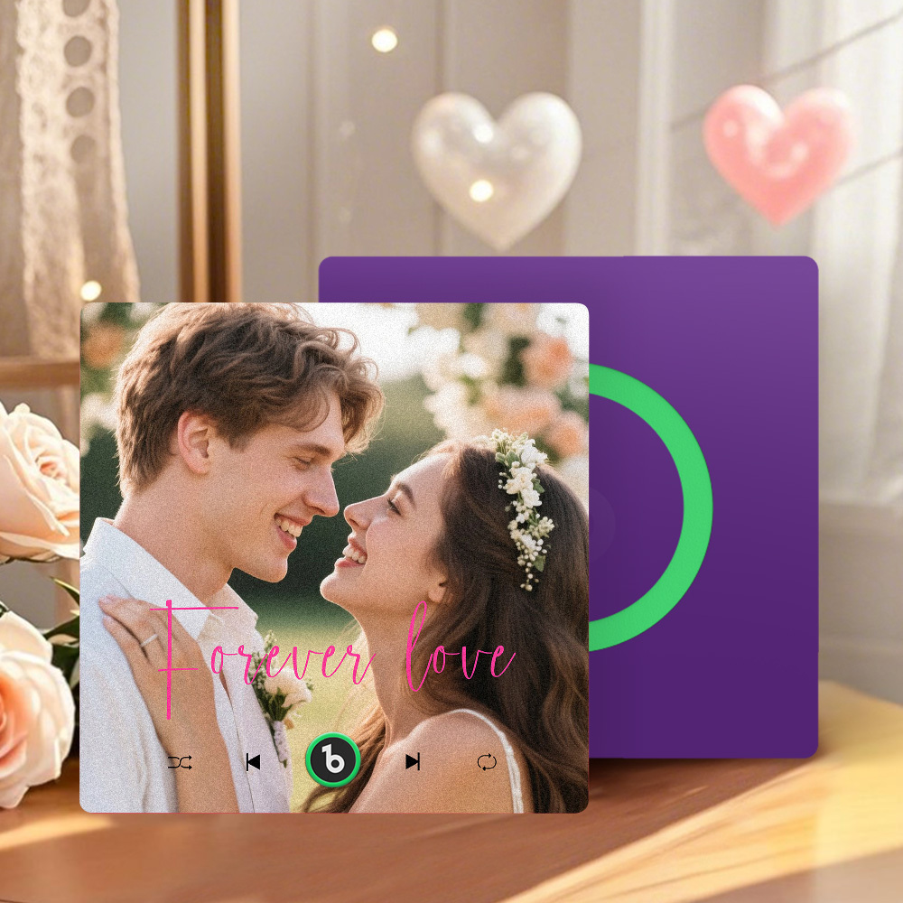 Personalisierter Musik-kühlschrankmagnet, Geschenke Für Sie, Personalisierte Fotogeschenke Für Paare, Einzigartiges Geschenk Zum Jahrestag - Fridgebeatsde