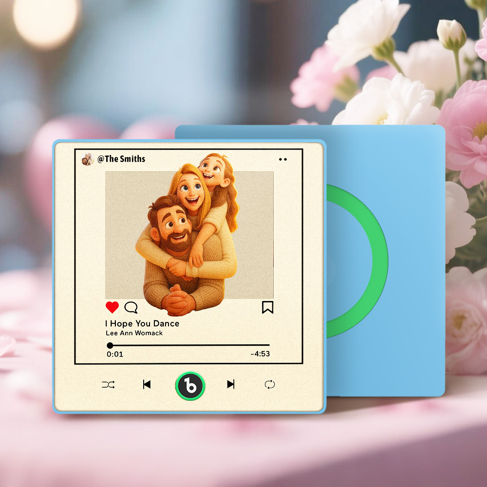 Personalisiertes Fotoalbum Im Cartoon-instagram-stil, Kühlschrankmagnet, Musik-wandfotoaufkleber, Musikbewegung, Die Ohne Handy Abgespielt Werden Kann, Musik-kühlschrankmagnet Pro Kann Lieder Abspielen, Das Beste Geschenk Für Den Liebhaber - Fridgebeatsde