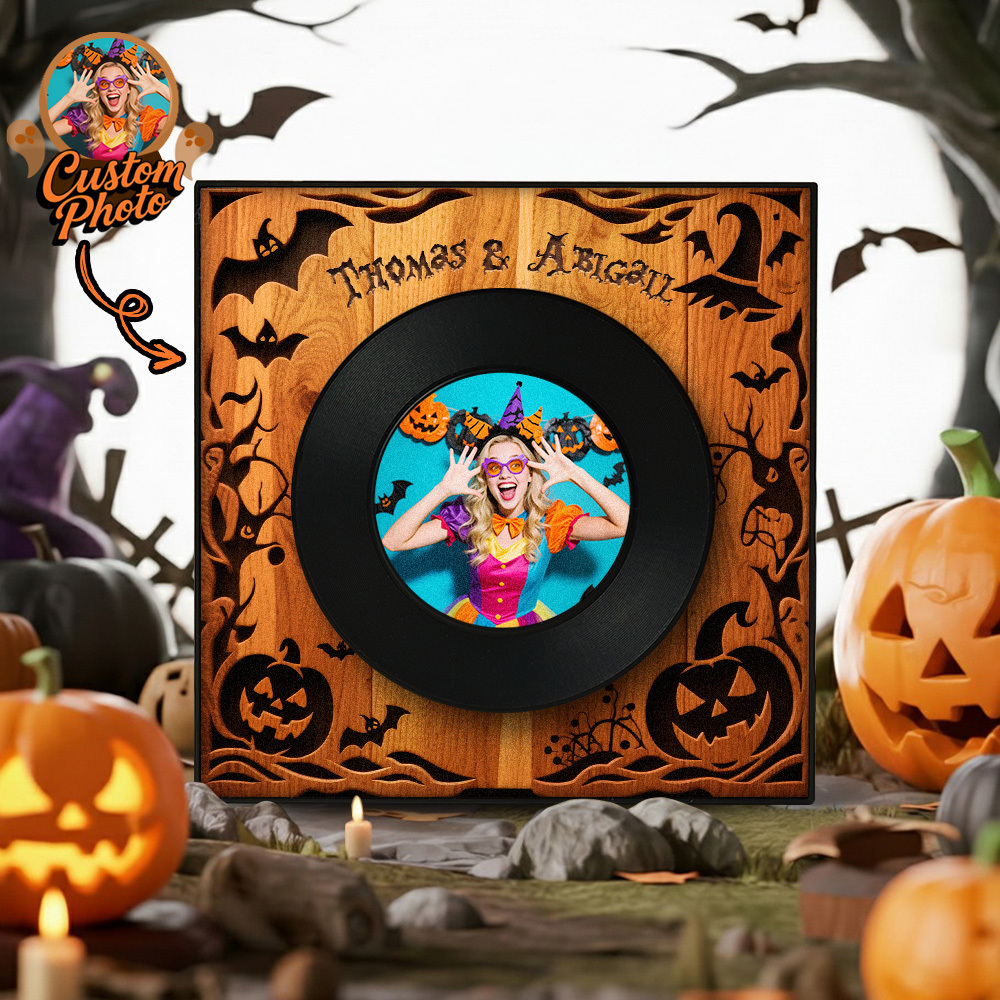 Personalisierter Musik-kühlschrankmagnet, Personalisierter Musik- Und Foto-kühlschrankmagnet, Vintage-fotolied, Das Musik Spielen Kann, Halloween-geschenke Für Sie - Fridgebeatsde