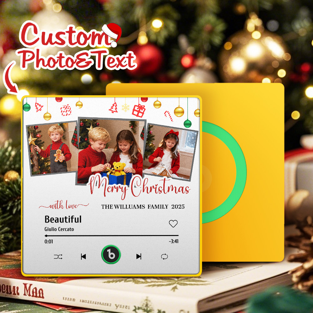 Kühlschrankmagnet Mit Musikmotiv, Bunt, Mit Foto Und Text, Als Weihnachtsgeschenk - Fridgebeatsde