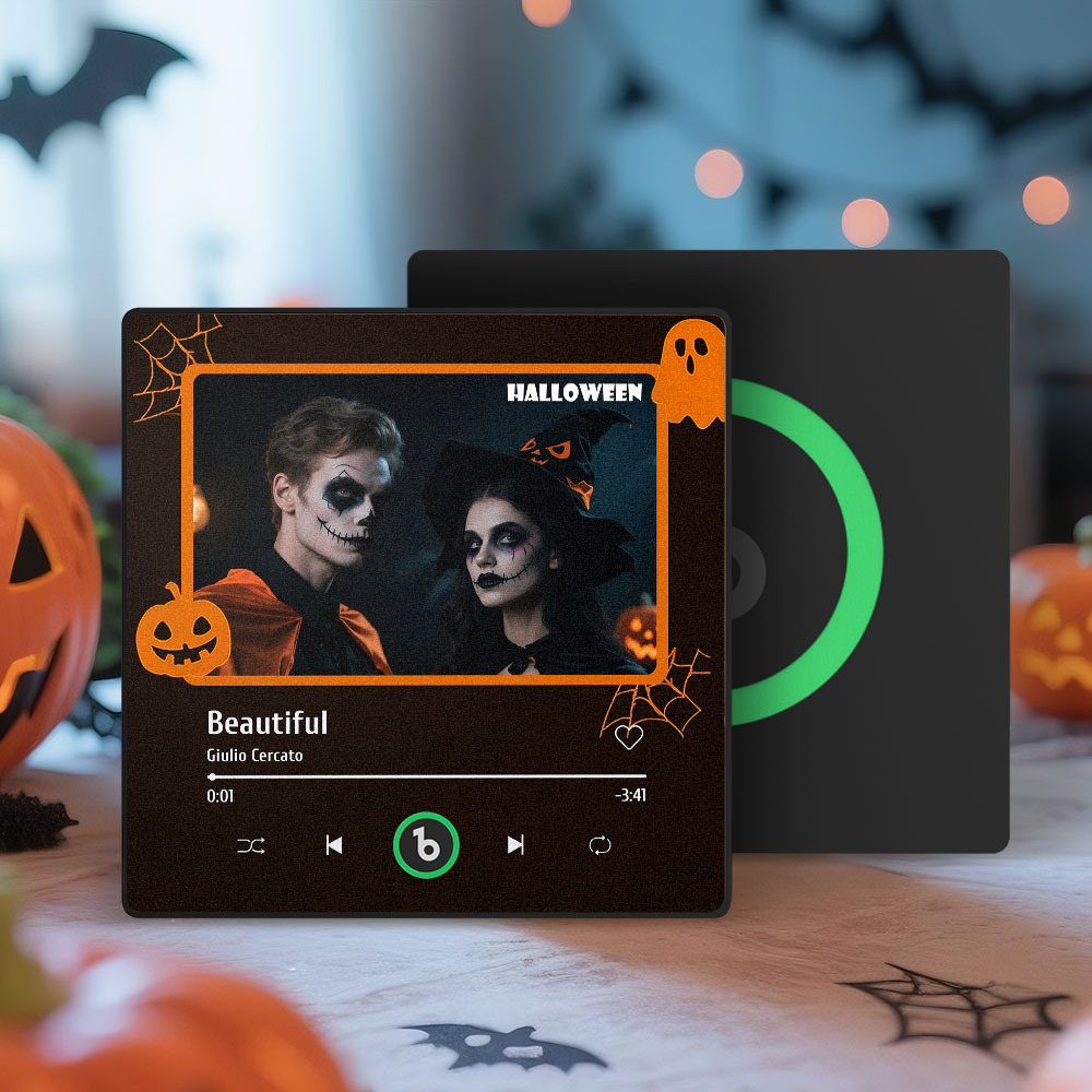 Benutzerdefinierter Musik-kühlschrankmagnet, Benutzerdefinierter Bunter Rahmen, Album-kühlschrankmagnet, Musik-wandfotoaufkleber, Song-magnete, Die Musik Spielen Können, Halloween-geschenke - Fridgebeatsde
