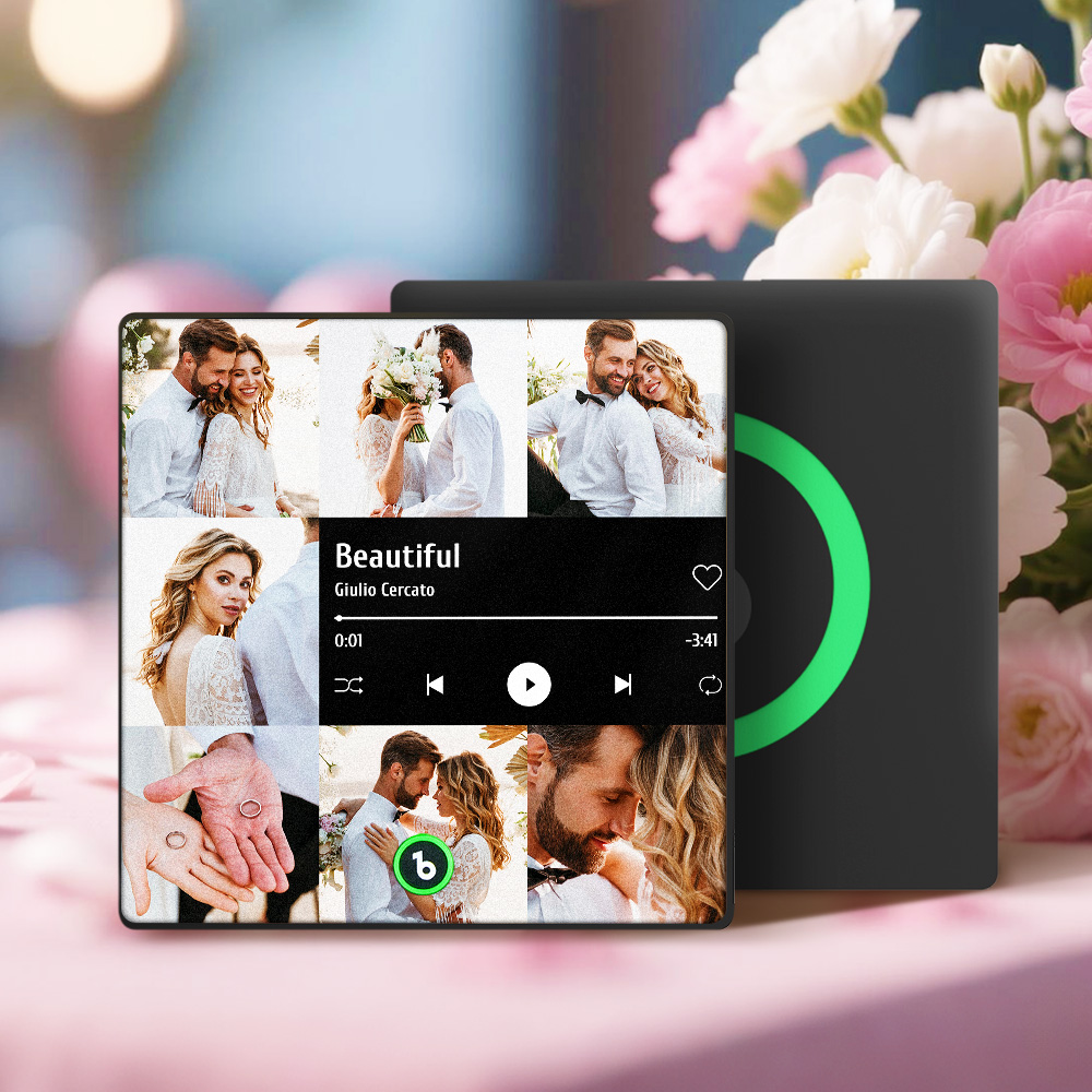 Personalisierter Musik-kühlschrankmagnet, Spielt Musik, Personalisierter Kühlschrankmagnet, Paargeschenke Mit Foto, Heimdekoration, Bestes Geschenk Für Freund Und Freundin