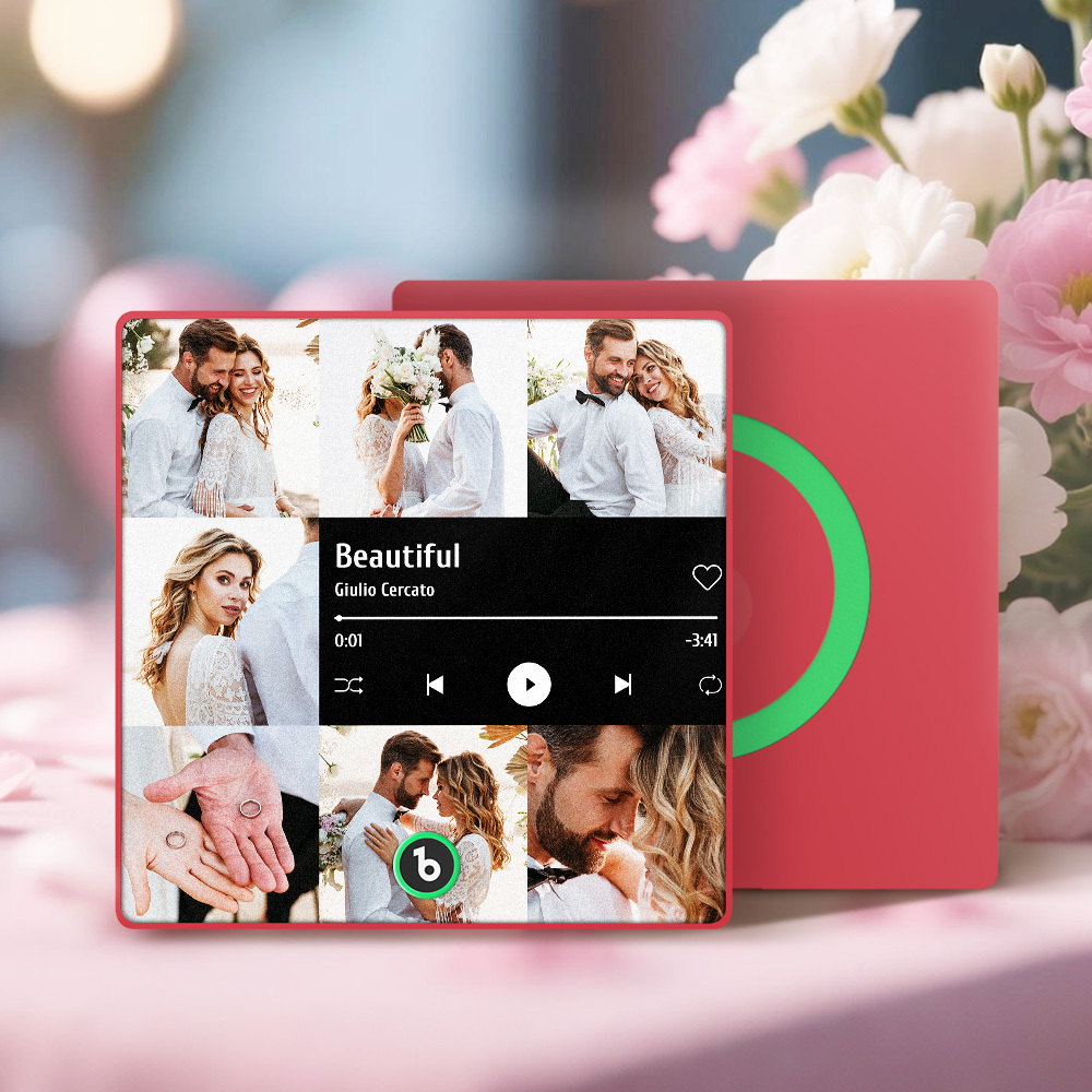 Personalisierter Musik-kühlschrankmagnet, Spielt Musik, Personalisierter Kühlschrankmagnet, Paargeschenke Mit Foto, Heimdekoration, Bestes Geschenk Für Freund Und Freundin - Fridgebeatsde