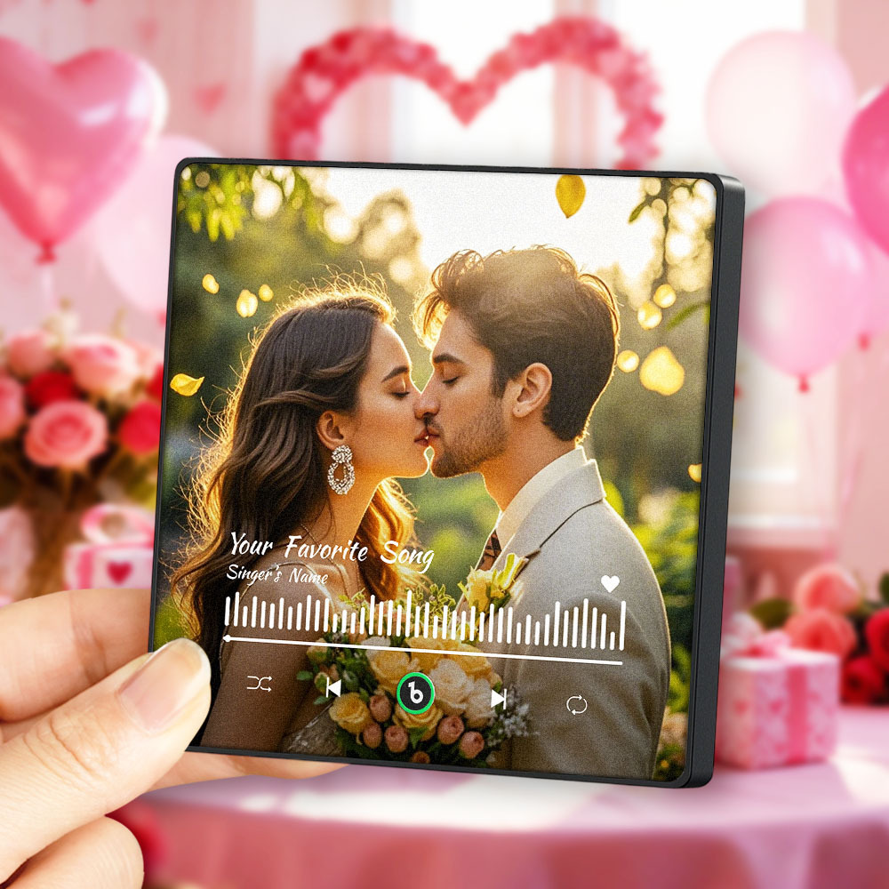 Personalisierter Kühlschrankmagnet Mit Musik Und Foto – Das Perfekte Geschenk Zum Valentinstag - Fridgebeatsde