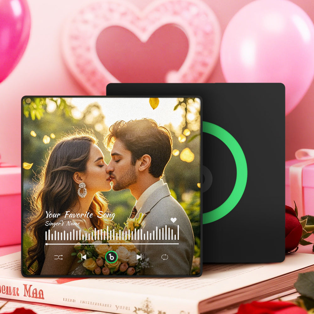 Personalisierter Kühlschrankmagnet Mit Musik Und Foto – Das Perfekte Geschenk Zum Valentinstag