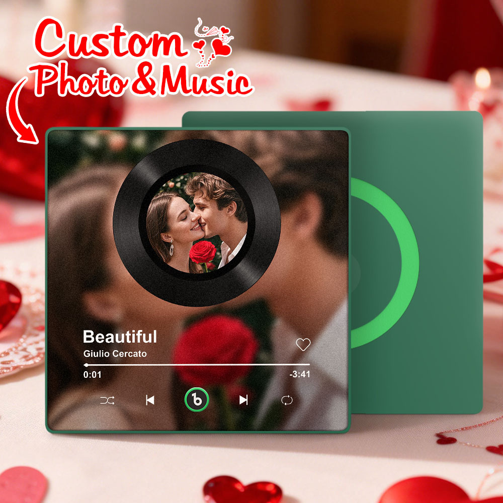 Individuell Gestalteter Bilderrahmen Mit Musik – Personalisierter Bilderrahmen Als Valentinstagsgeschenk - Fridgebeatsde